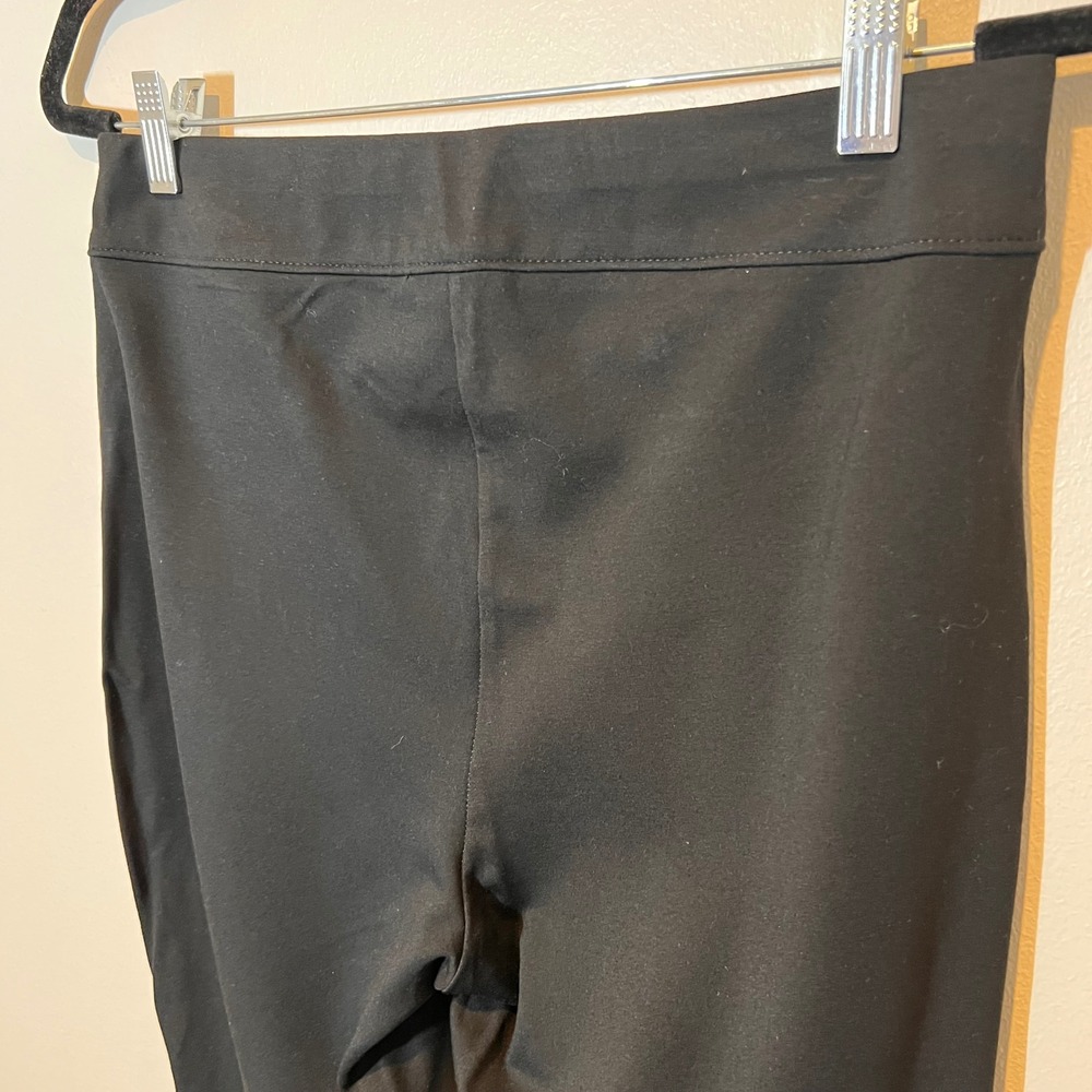 Chicos Black Knit Ankle Ponte Pants Slimming Minimalist‎ Easy Wear EUC 1R/Med/8R - Picture 10 of 12